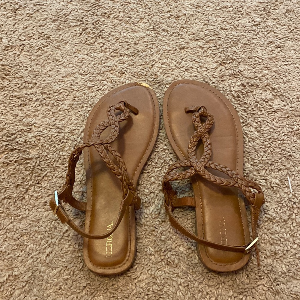 Brown strap sandals